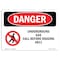 Signmission OSHA Sign, 3.5" Height, 5" Width, Underground Gas Call Before Digging No. 811, Landscape, 10PK OS-DS-D-35-L-1806-10PK - alternate 1